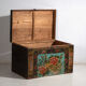 Antique Chinese chest painted in pine wood – China, circa 1900