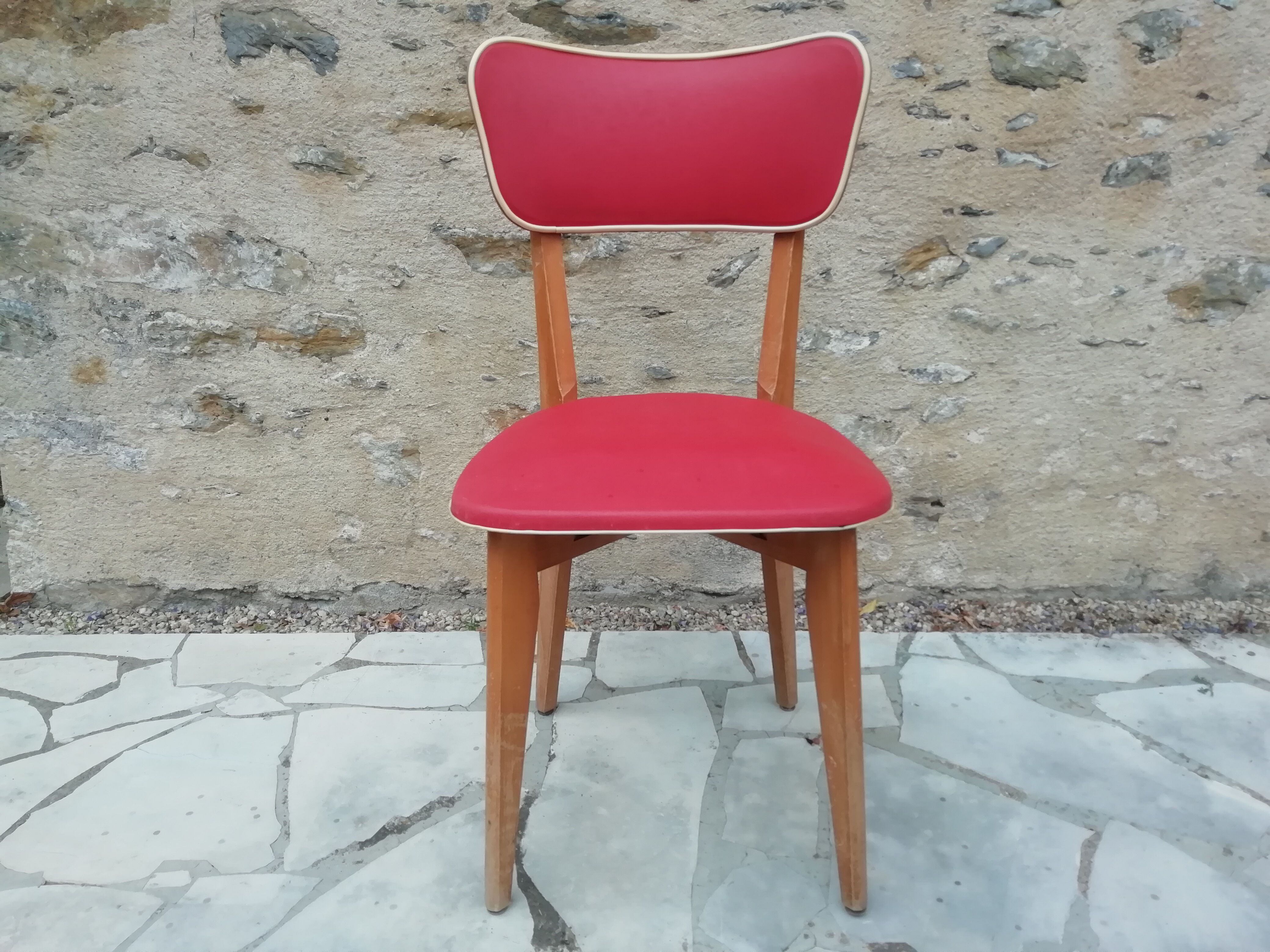 Lot of 6 Scandinavian chairs 50s