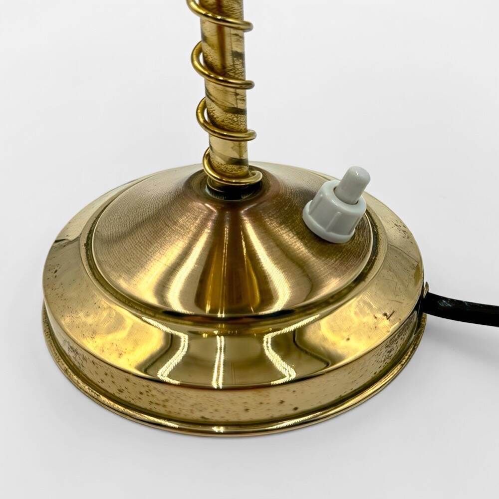 1950s brass and glass street lamp night light