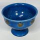 coupe en céramique craquelée bleu italy design XXème