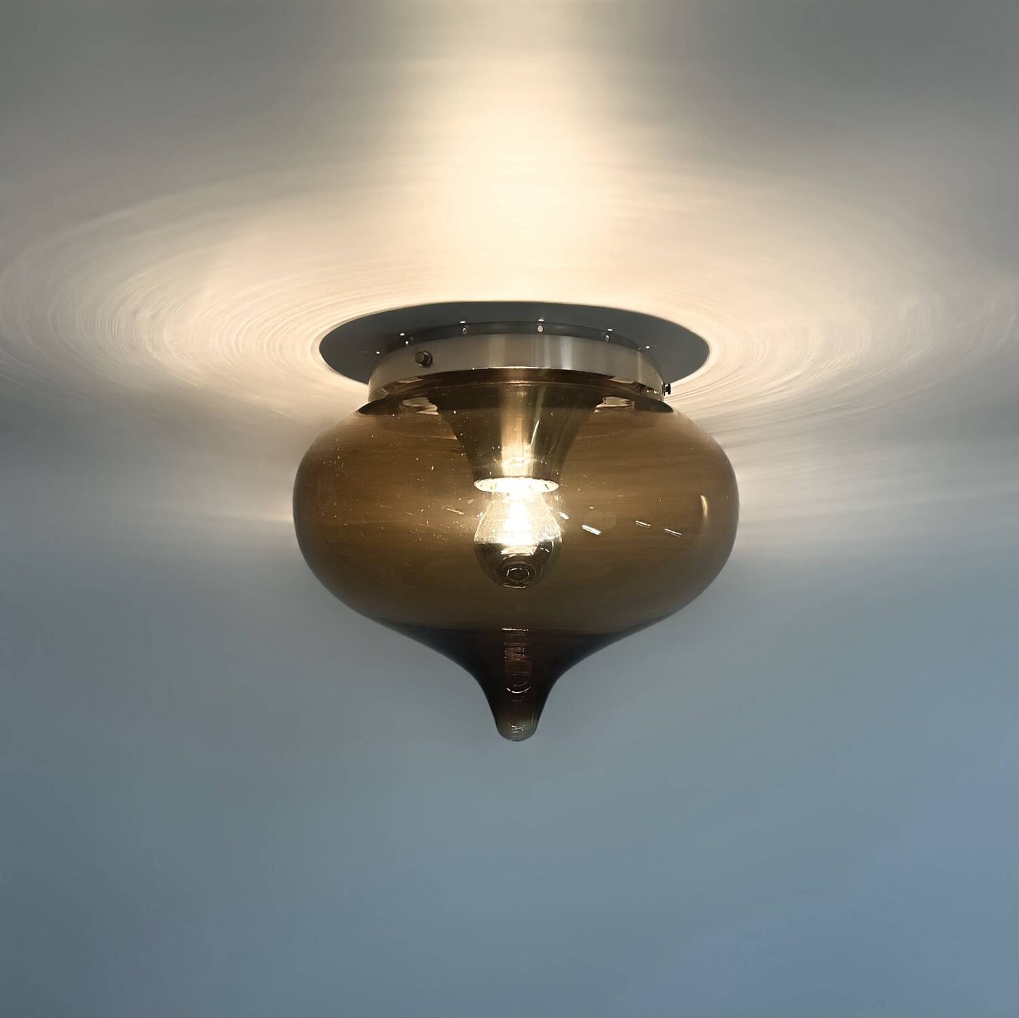 Lampe de plafond 'drop' de dijkstra, années 1970 | 30 cm