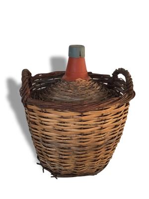 dame-jeanne, panier en