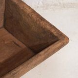 Antique solid wood tray with handle (c.1900) #8