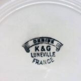 6 K&G Lunéville Deep Plates, “Denise” Model