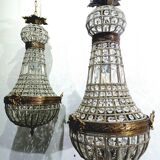 Pair of 1-Light Hot Air Balloon Chandeliers