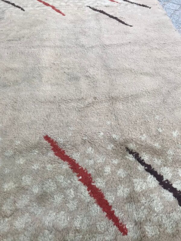 Former carpet moroccan art deco made hand 138 x 200 cm