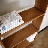 Solid wood bookcase shelf