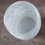 Opalescent glass vase with art deco style décor