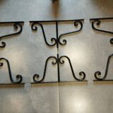 Retro wrought iron bracket set of 2