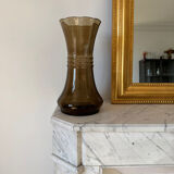 Smoked glass vase Verextrafort Belgium