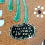 Plat émaillé fait main hauswirth soufflenheim