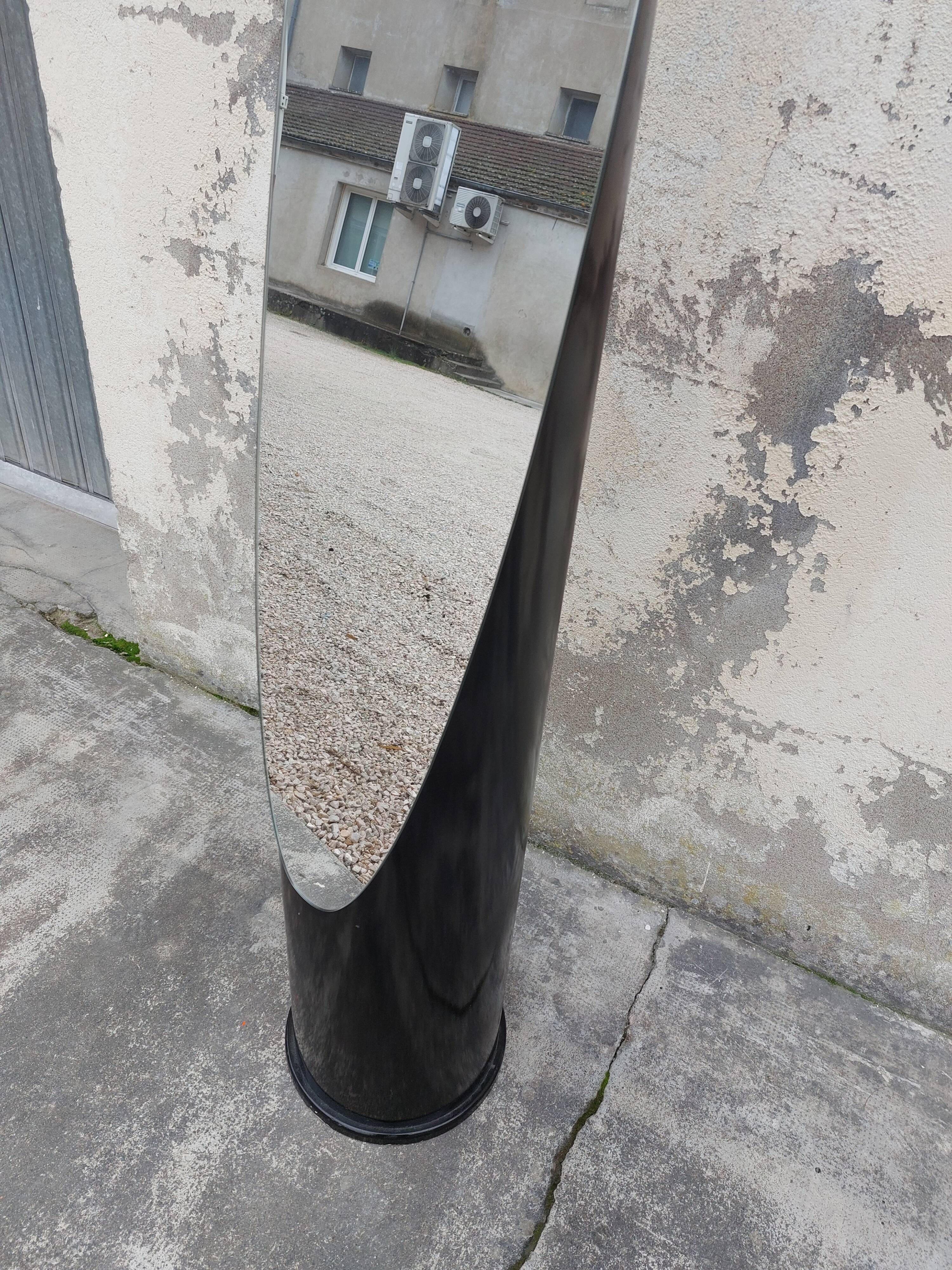 Miroir sur pied vintage année 80