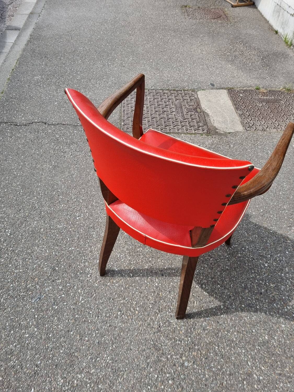 Vintage bridge armchair