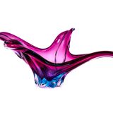 Murano XXL Coupe 50cm - Sommerso Amethyst & Turquoise - Vintage Design