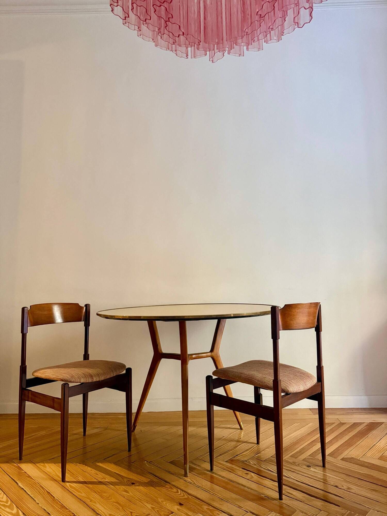 Round table "Parchment", by Aldo Tura, 1960, Italy