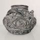 Terracotta vase with decoration astrological signs