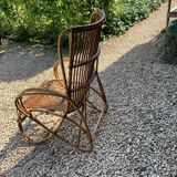 Rattan armchair circa 1960