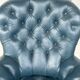 Armchair Napoleon III leather Chesterfield way, late nineteenth