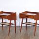 Pair of vintage Scandinavian bedside tables 1960