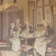 Tapisserie murale encadrée – Scène d’intérieur ancienne