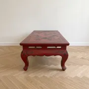 Asian coffee table in red wood