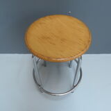 Tabouret chromé industriel
