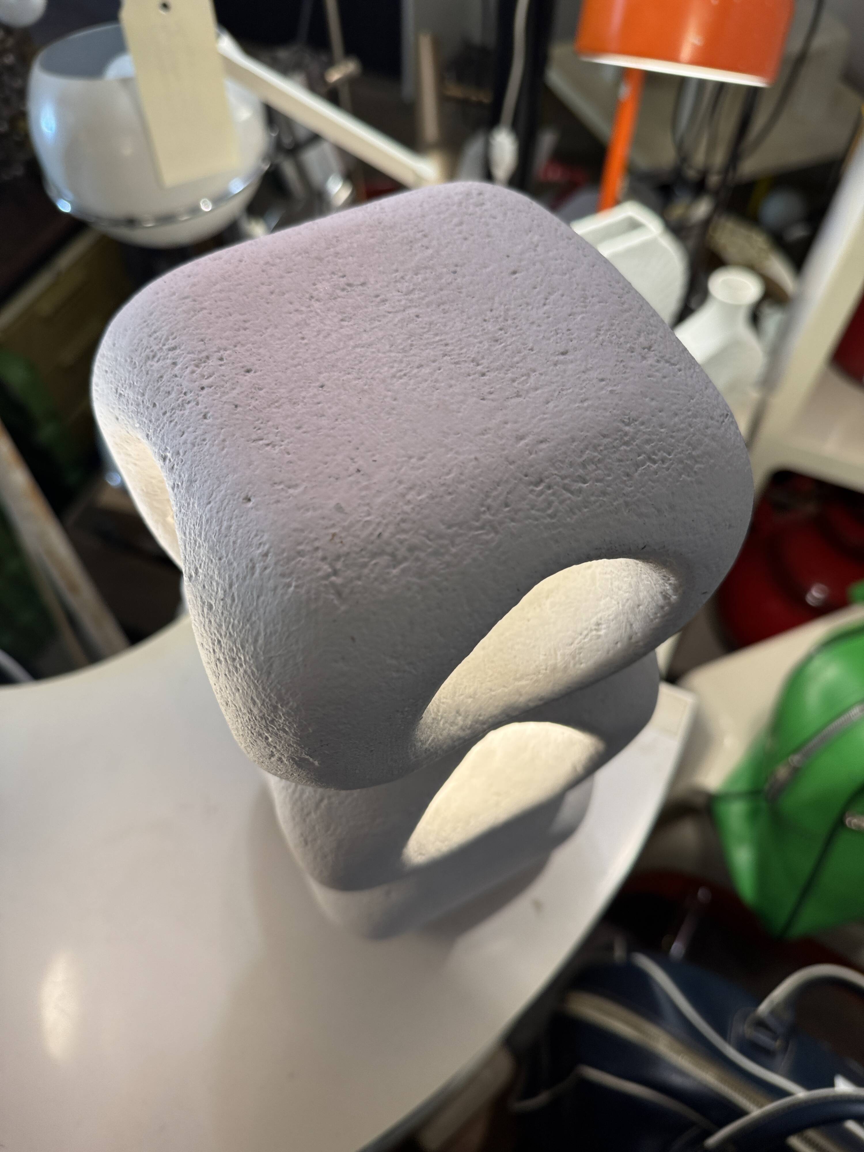 ALBERT TORMOS pebble lamp signed - Sandstone from the Gard - vintage - 60s / 70s