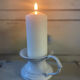 Picnic candle holder XIXth white