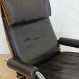 Leather ottoman chair