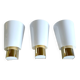 Set of 3 Vintage Limburg Wall Lights Gilded with fine gold, Glass