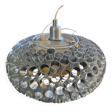Lampe Suspension aluminium style Foscarini vintage space age vintage 1980