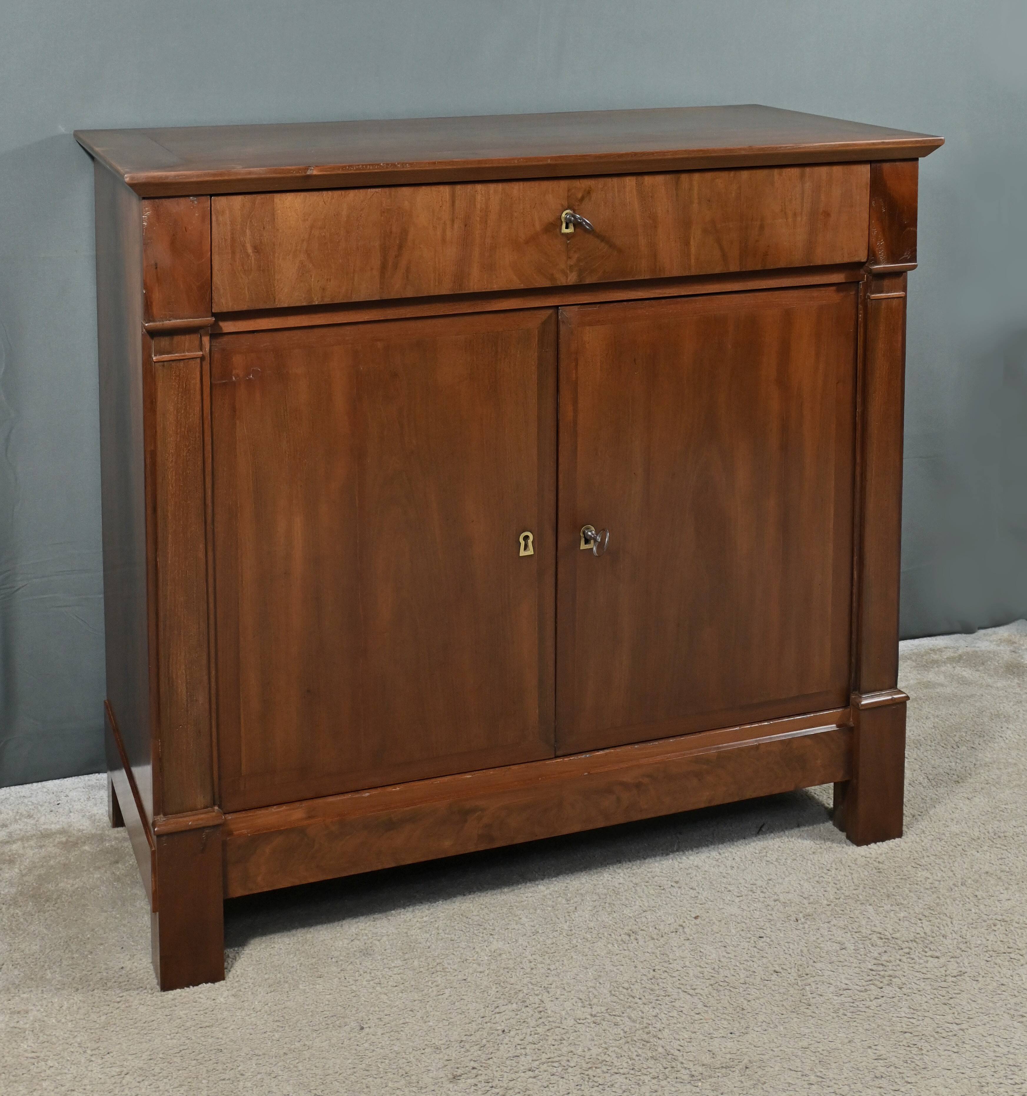 Mahogany Veneer Sideboard, Directoire Period – Early 19th Century