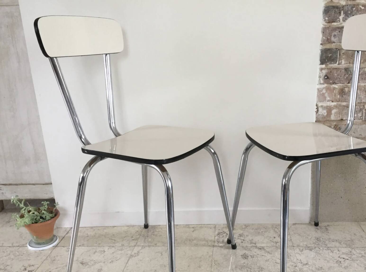 Pair of VINTAGE Formica CHAIRS