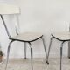 Paire de chaises  formica vintage
