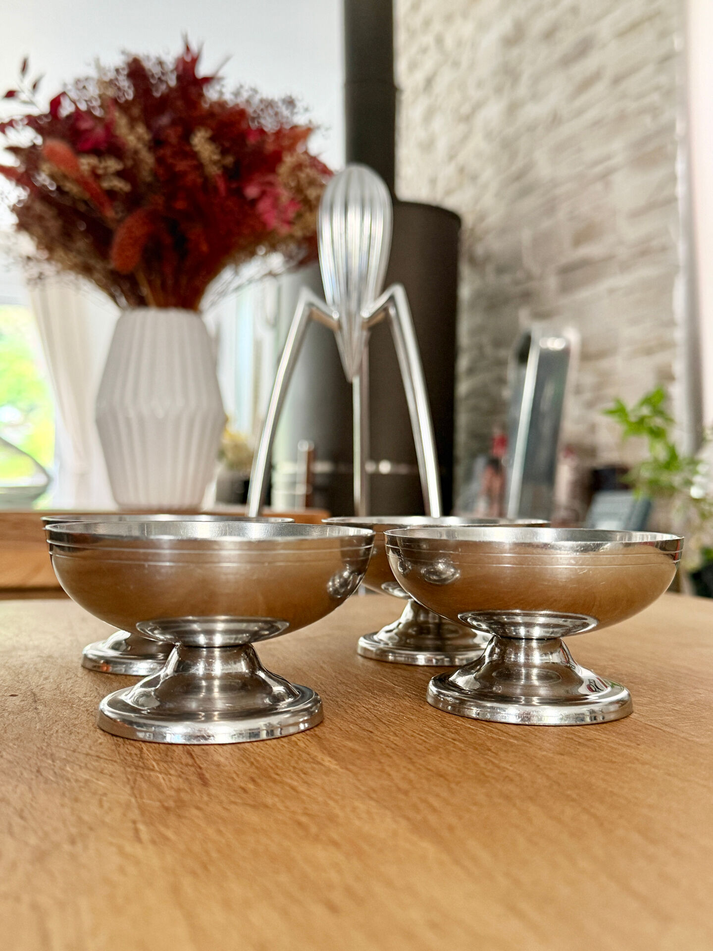 Série de 4 coupes à glace vintage Letang Remy