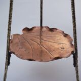 Présentoir à gâteaux antique en laiton, bambou et cuivre, acanthe, mouvement esthétique, Townshends, années 1880