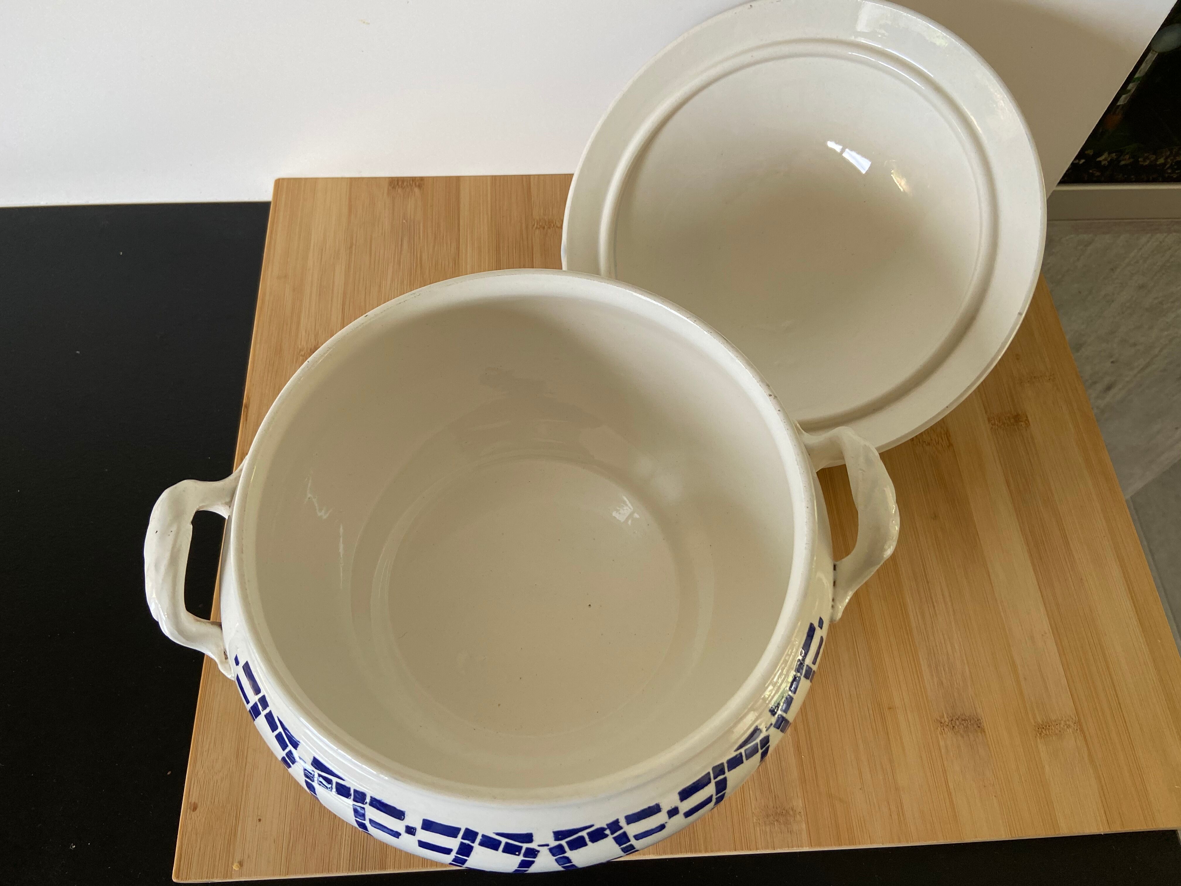 Limoges porcelain bulging soup