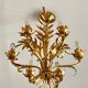 6-light chandelier in gold metal