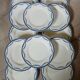 12 antique ironstone dinner plates