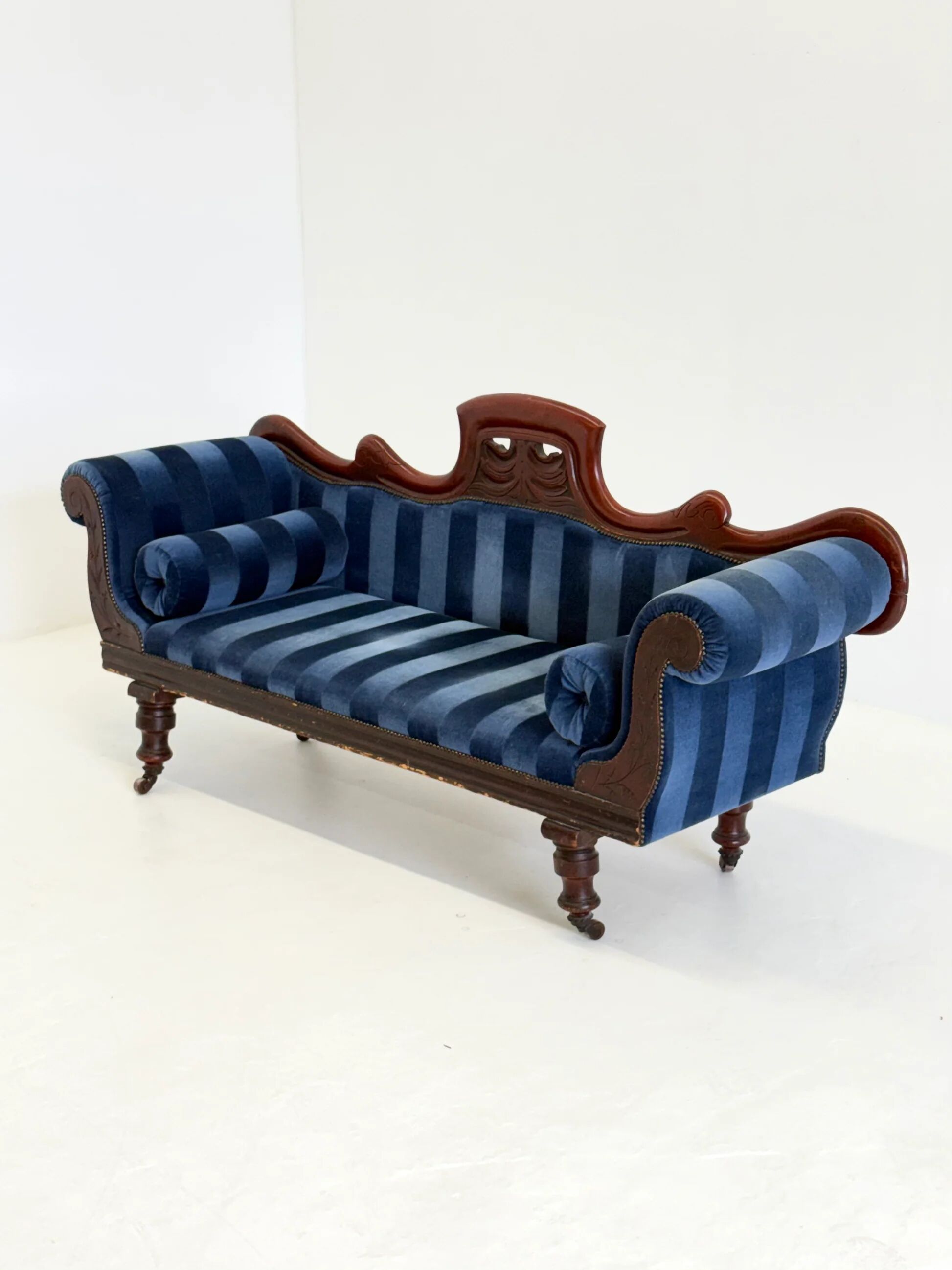 Antique Victorian chaise longue / méridienne