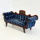 Antique Victorian chaise longue / méridienne