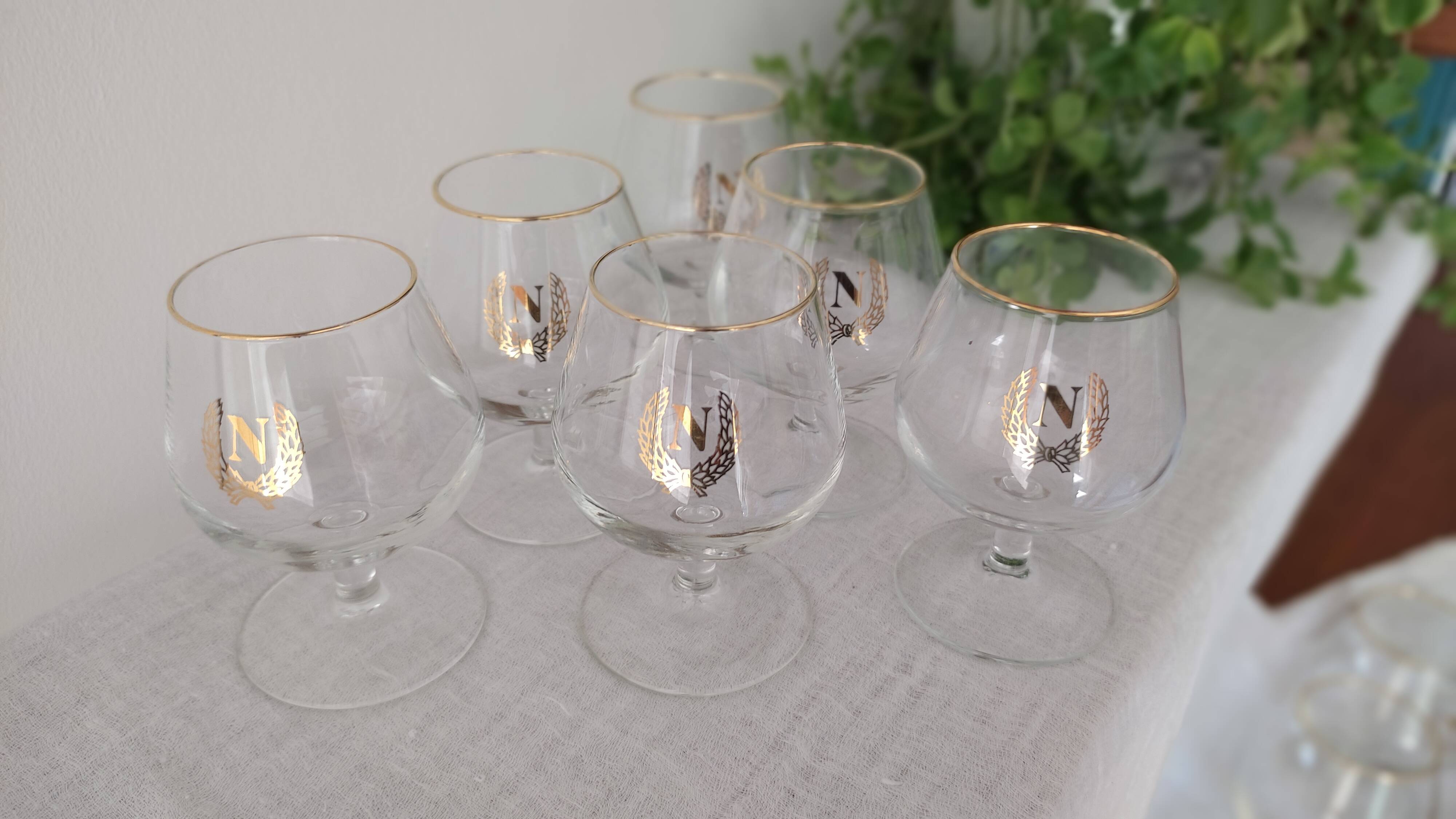Verres à cognac de collection modèle Napoléon vintage