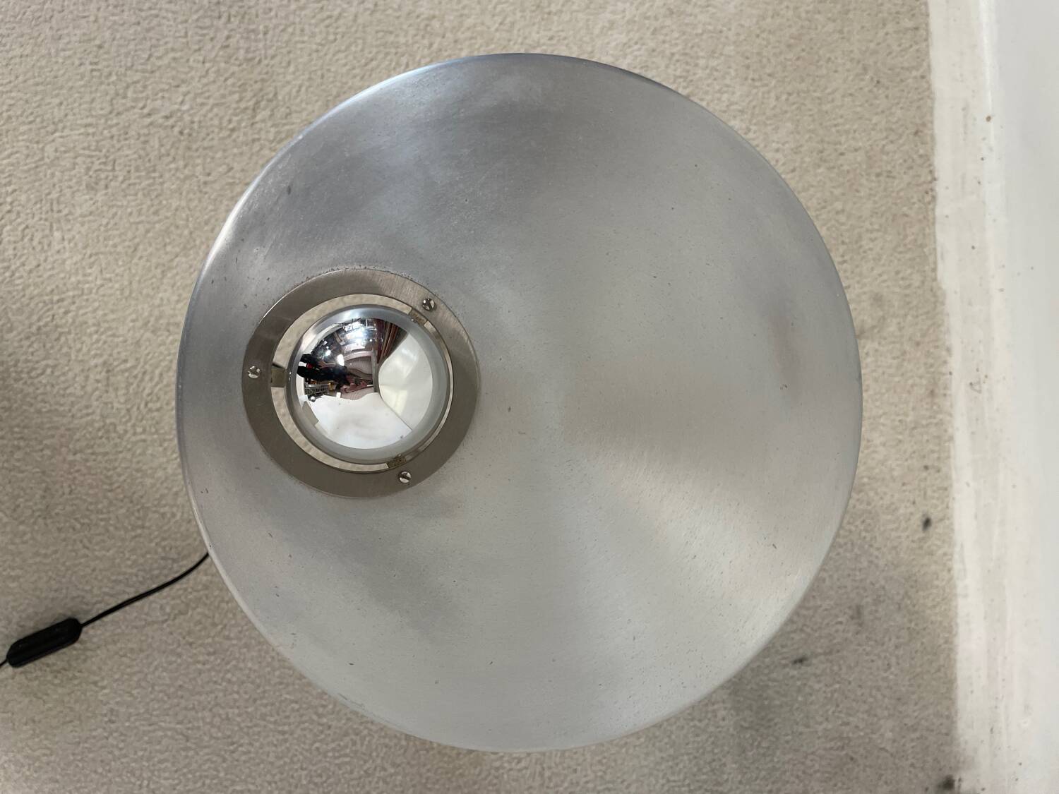 Vintage metal boomerang foot desk lamp