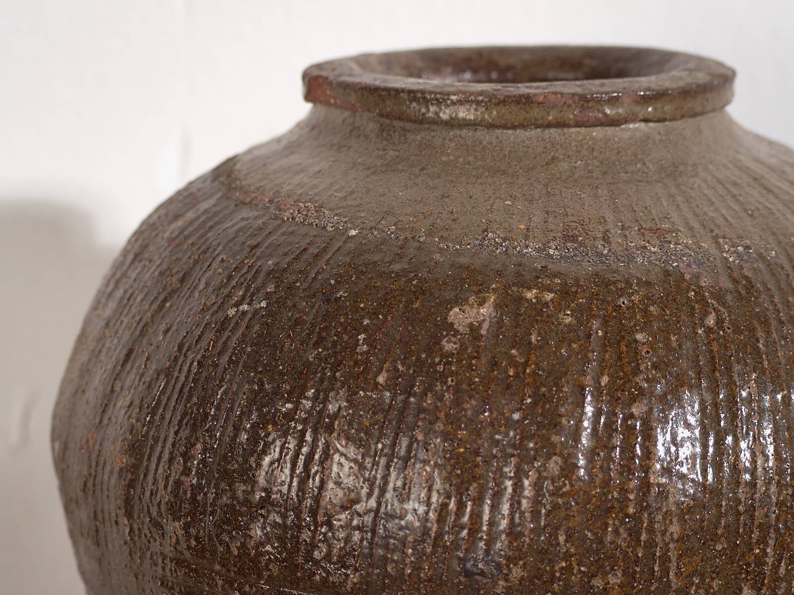 Antique glazed ceramic vase (c.1900)