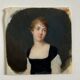 Miniature début XIXe portrait de femme exécuté à la main