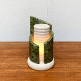 Postmodern stone table lamp, 1980s