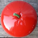 Bucket with red apple ice cream