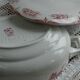 Old tureen Boch La Louvière model Lily pink flowers decor