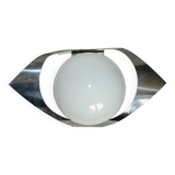 1970s aluminum eye-shaped design wall light