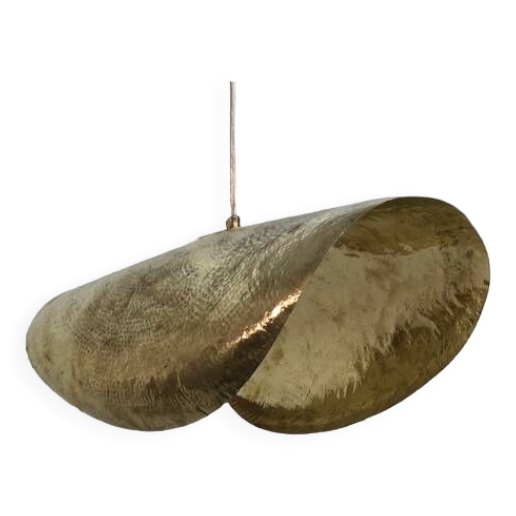 Hammered brass suspension diameter 80